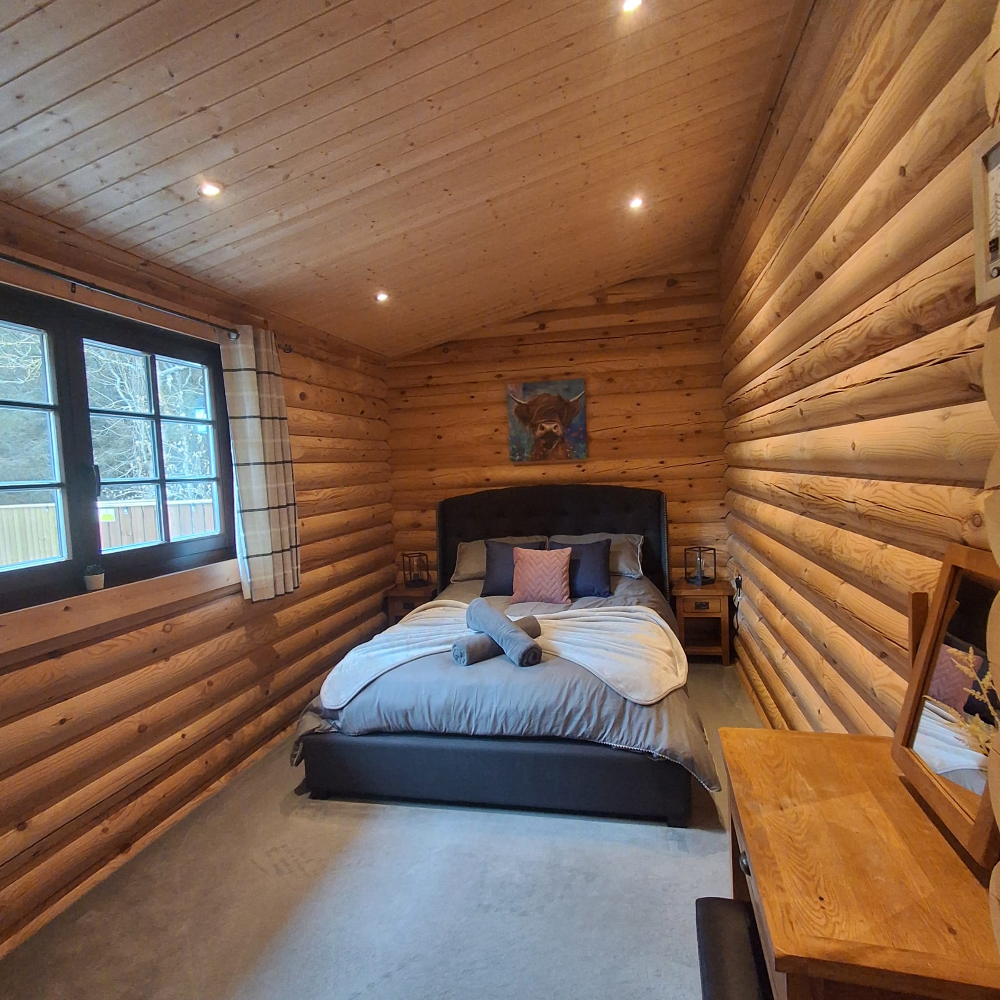 Orchid Lodge hot tub lodge break in Northumberland