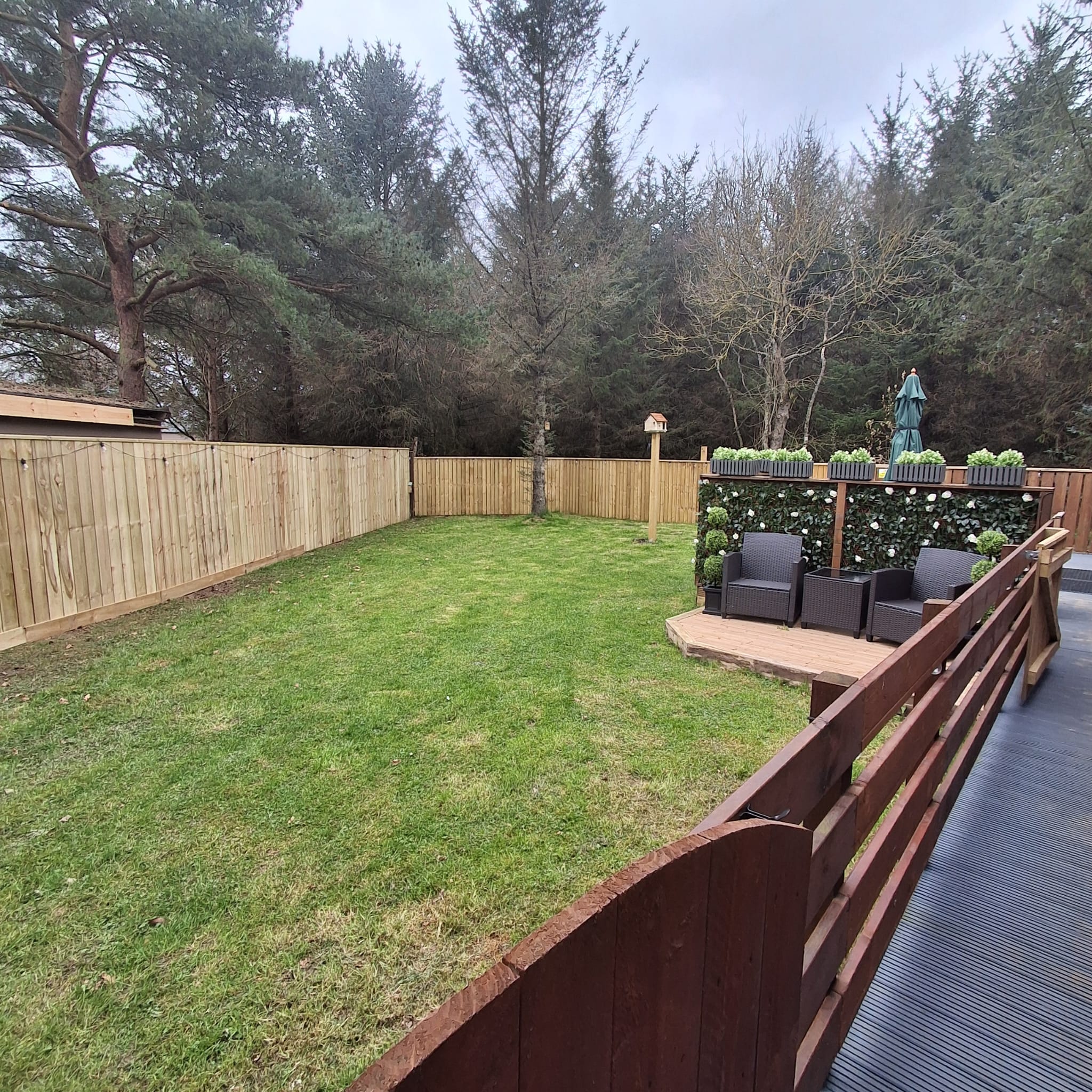 The Outback decking area