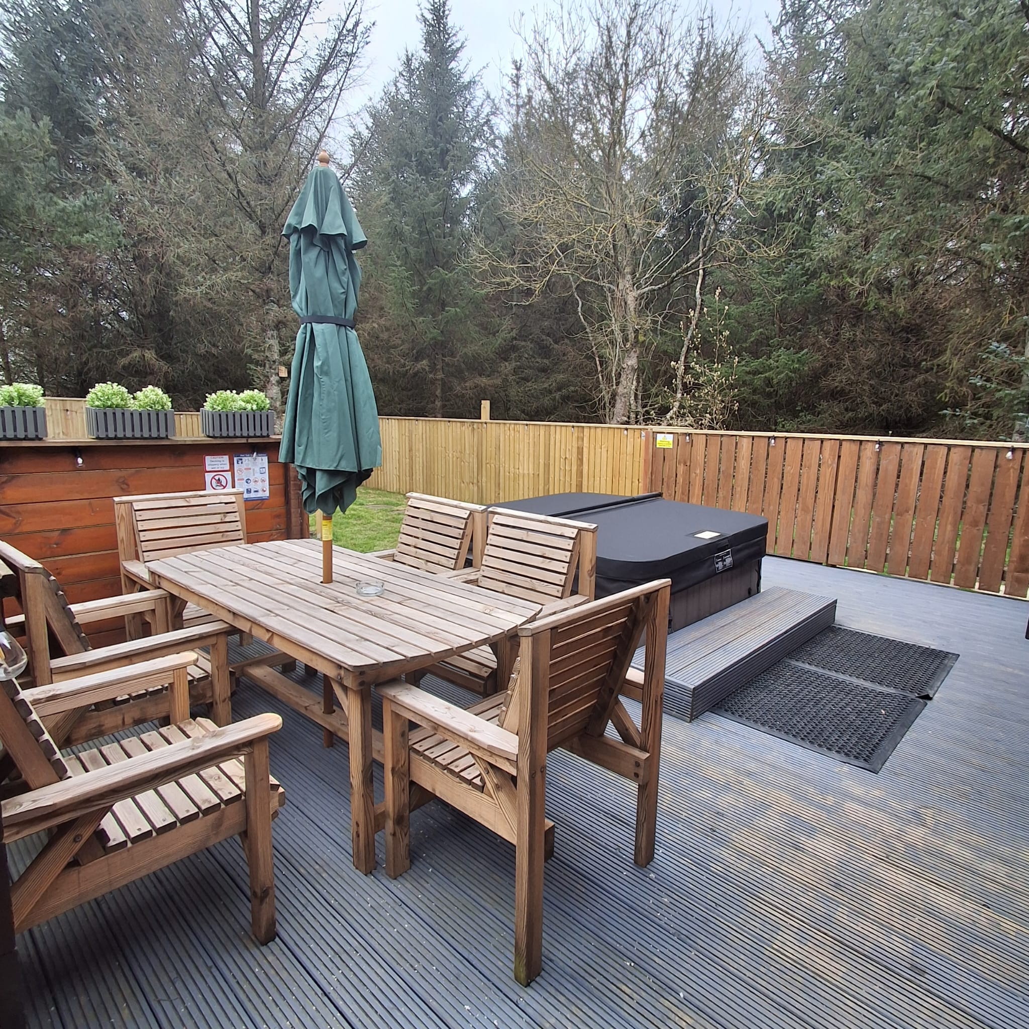 Orchid Lodge hot tub lodge break in Northumberland